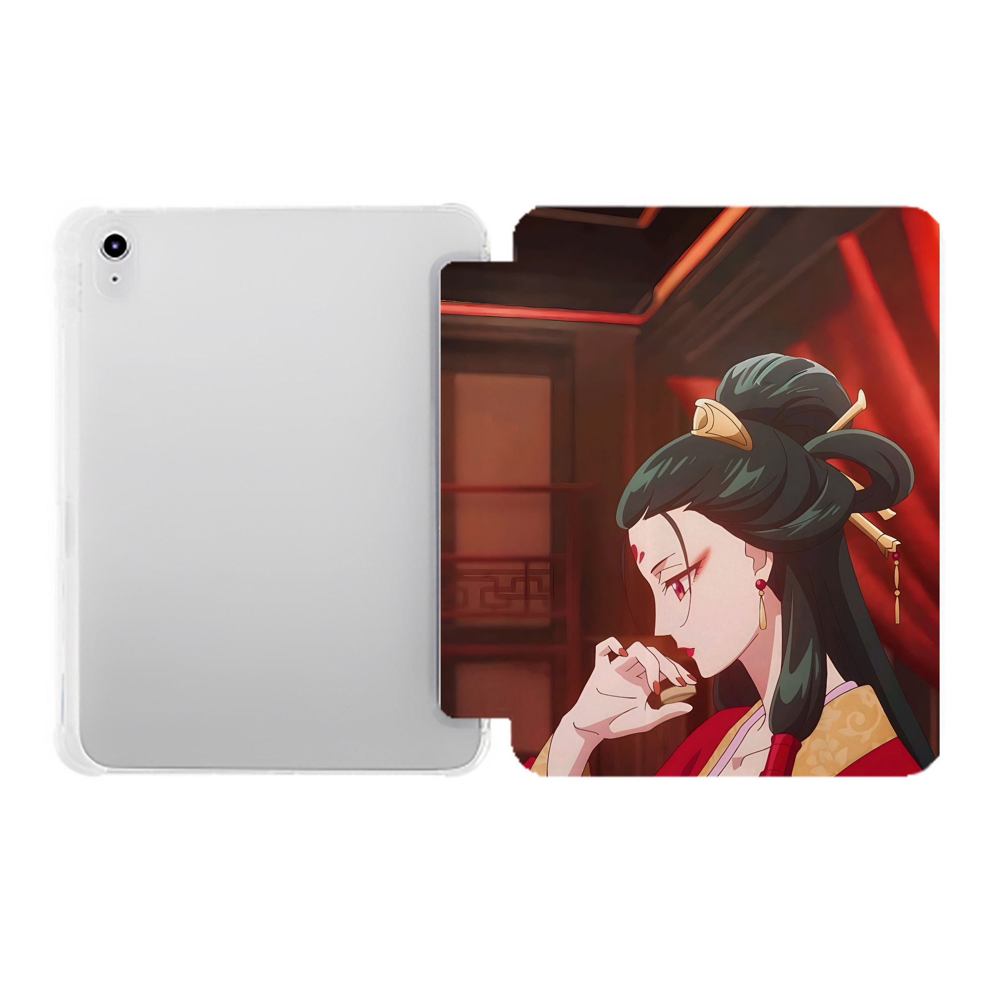 （画像用） 薬屋のひとりごと The Apothecary Diaries IPad ケース ペン収納付き 三つ折りスタンド PUレザー×シリコン 対応機種9.5/10.5/10.9インチ